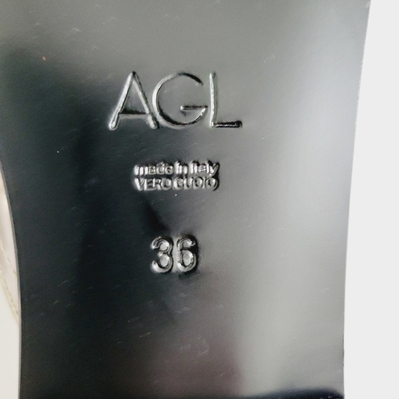 NEW AGL REI Leather Pointed Toe Mule - Picture 7 of 8